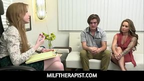 MilfTherapist-Big tits stepmom Athena Anderson brings Tyler Cruise to see therapist Dr. Sonia Harcourt to work on his intense masturbation issue