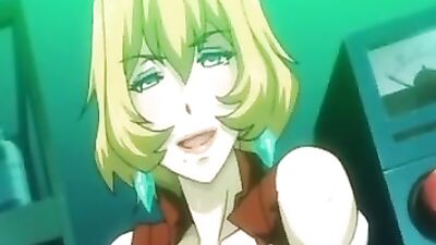 Watch this blonde hentai babe get her holes drilled in a wild gangbang