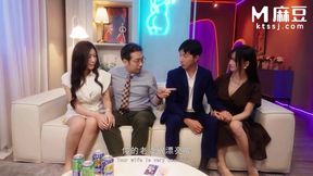 A Korean Babe's Wild Wife-Swapping Foursome Adventure with Big Ass Action