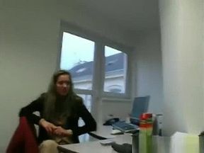 exy Czech office worker paid to strip naked at her workplace gets caught b