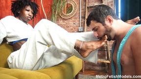 Tami So Fine: Stop Complaining About The Smell And Lick My Big Sweaty African Feet (Part 3)