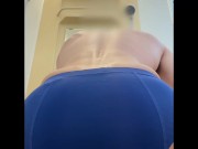 ブルマを履いて放尿お漏らし後の電マオナニー