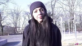 Fiina &mdash;  a Swiss tattoo model &mdash;  gets ravaged at her first porn casting &mdash;  getting drilled kinky like a pro