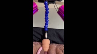 Chubby Kitty Gets Fucked By A Dildo Machine