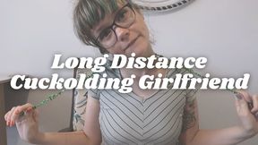 cheating GF video chats her long distance cuckold BF