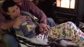 Daddy and His Boy's Webcam Fun