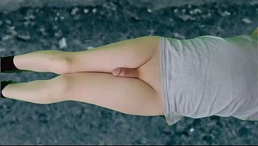 1 Lay Down on Asphalt Booty Cutie Femboy