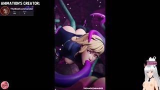 Tentacles gives me a double penetration and it's delicious (TheMadCommander Animation) - Jazziuu
