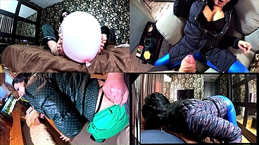 Giant Heart Balloon PVC Fetish. Balloon Pop, Deepthroat and Cum Play preview