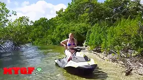 Stunning Blonde Teen 18+ Brie Viano Rides Seans Hard Dick In A Public Space By The Sea