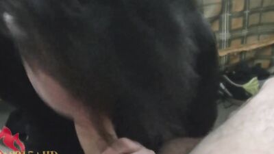 Twink films his stepbrother while getting a nice sloppy blowjob