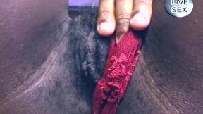 Mature Ebony Babe Prolapses Dripping Pussy in Wild Solo Play