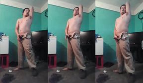 Jesus in boxer bulge semen