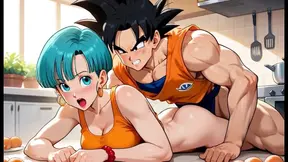 Dragon Ball Z Goku & Horny Bulma Having Sex! Anime Hentai Moaning