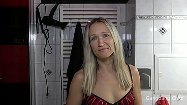 Teen (18+) step daughter in creampie gangbang