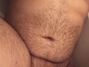 Chubby Teen pisses on himself