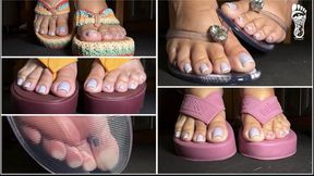 Juliette-RJ Your Foot Fetish Flip Flops Haul Extreme Close UP - FOR MOBILE DEVICES USERS - FOOT FETISH - SOLO FEMALE - FEET POINTING - FLIP FLOPS - BBW FEET - BRAZILIAN GODDESS - FLOOR POV - GOONING - WIGGILING TOES - TOE POINTING - WEDGES