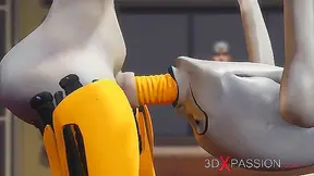 Alien Seduces Futanari Android in Hot Laboratory Tryst – Sci-Fi Lust