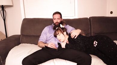 Stepdad and Stepdaughter. Risky Cum in her Mouth. (HARD FACE FUCKING)