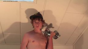 Cary the oily maateur is showing his HOT body