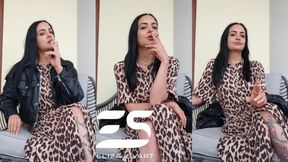 Smoking while waiting for my Taxi