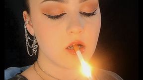 Glossy Lips & Close Up Smoking