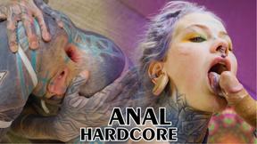 ”HARDCORE ANAL fuck - heavily TATTOOed girl gets banged by a big dick, balls deep - sloppy BJ, proapse, facial, gapes”