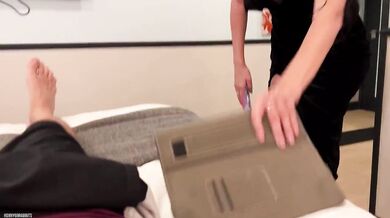 The Stepmother Caught Her Stepson Jerking off and Fucked Him Properly