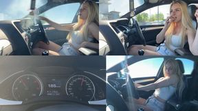 Fast driving and smoking red Marlboro CUSTOM MP4