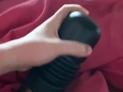Playing around with my pussy pocket coming inside