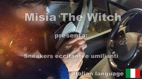 Horny in the parking for my feet - Eccitato dai miei piedi