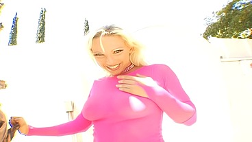 Nicki Hunter swallows a huge black cock in POV (HD scene)