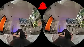 Teen anime VR babe Reika Shimohira returns for a hot reverse cowgirl session