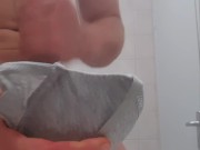 Caught jerkoff to mother inlaw bra, then creampie