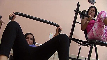 Ana Luz And Celiny Salles Work Out Their Lesbian Bodies