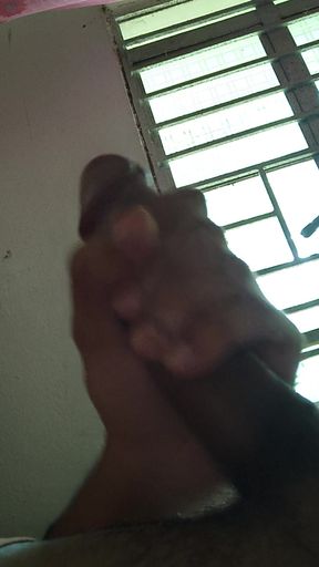 Fast masterbation and releasing precum.