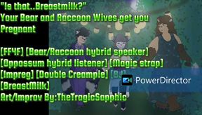 Your Bear Girl and Raccoon Girl get you Pregnant [FF4F] [Bear/Raccoon hybrid speaker] [Oppossum hybrid listener] [Magic strap] [Impreg]