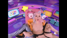 Evil Pokemon trainer Molly Little grinds on and teases thick penis in VR