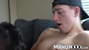 Handsome gamer enjoys being sucked and teased