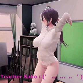 My Sexy Slave Teacher Get Pregnant From Me (3D HENTAI)