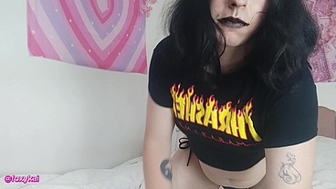 Trans Goth Girl Fucking Her Tight Asshole