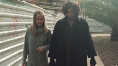 Classy blonde beauty in red lingerie gives head and rides cock