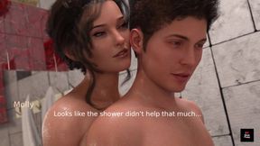 She Caught Me in the Shower and My Slave Molly &amp; Erick Couldn't Resist Herself 3D Scene Animated