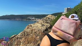 sweet hiking pussy was fucked in public - bunny rabbits