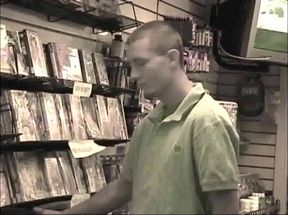 In sex shop solo straight to the cum