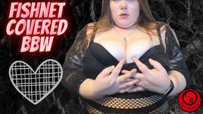 Fishnet Covered BBW - CurvyRedhead - MP4 1920x1080