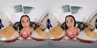 TmwVRnet Black Angel A Solo game ends with doggy sex