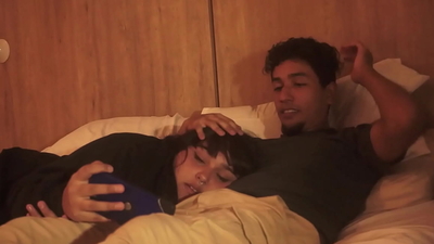 My stepsister swallows my cock after watching a movie PART 1