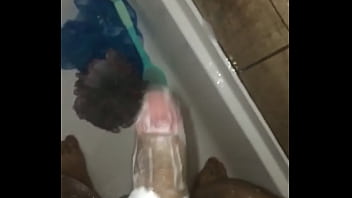 Hard cock in the shower