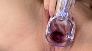 Gynecological Exam Orgasm With Speculum Inside and Uterine Contractions